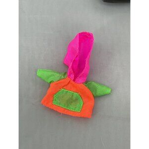 Vintage 90s Mattel Barbie Stacy Neon Colorblock Pullover Hoodie Doll Clothes